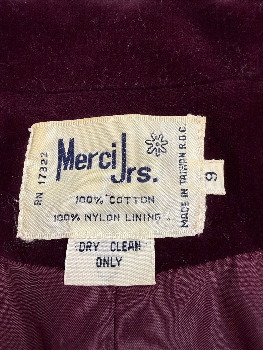 Merci Jr. Vintage Women's Velvet Blazer - Picture 7 of 15
